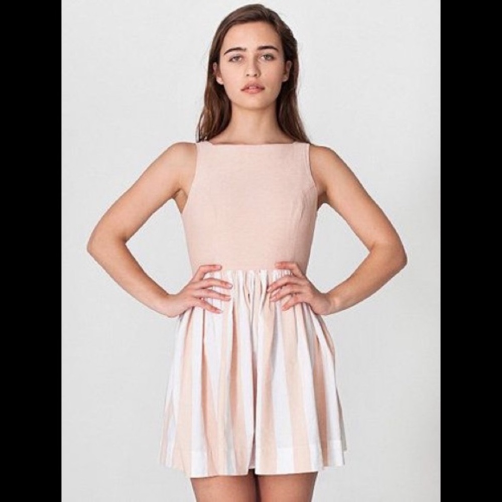 RARE American Apparel Button Back Swing Dress